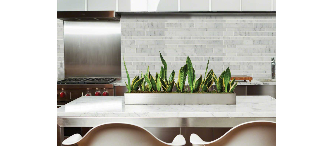 CARRARA WHITE RSP INTERLOCKING PATTERN POLISHED